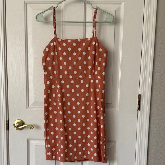 Forever 21 Dresses & Skirts - Polka Dot Spaghetti Strap Dress (L)